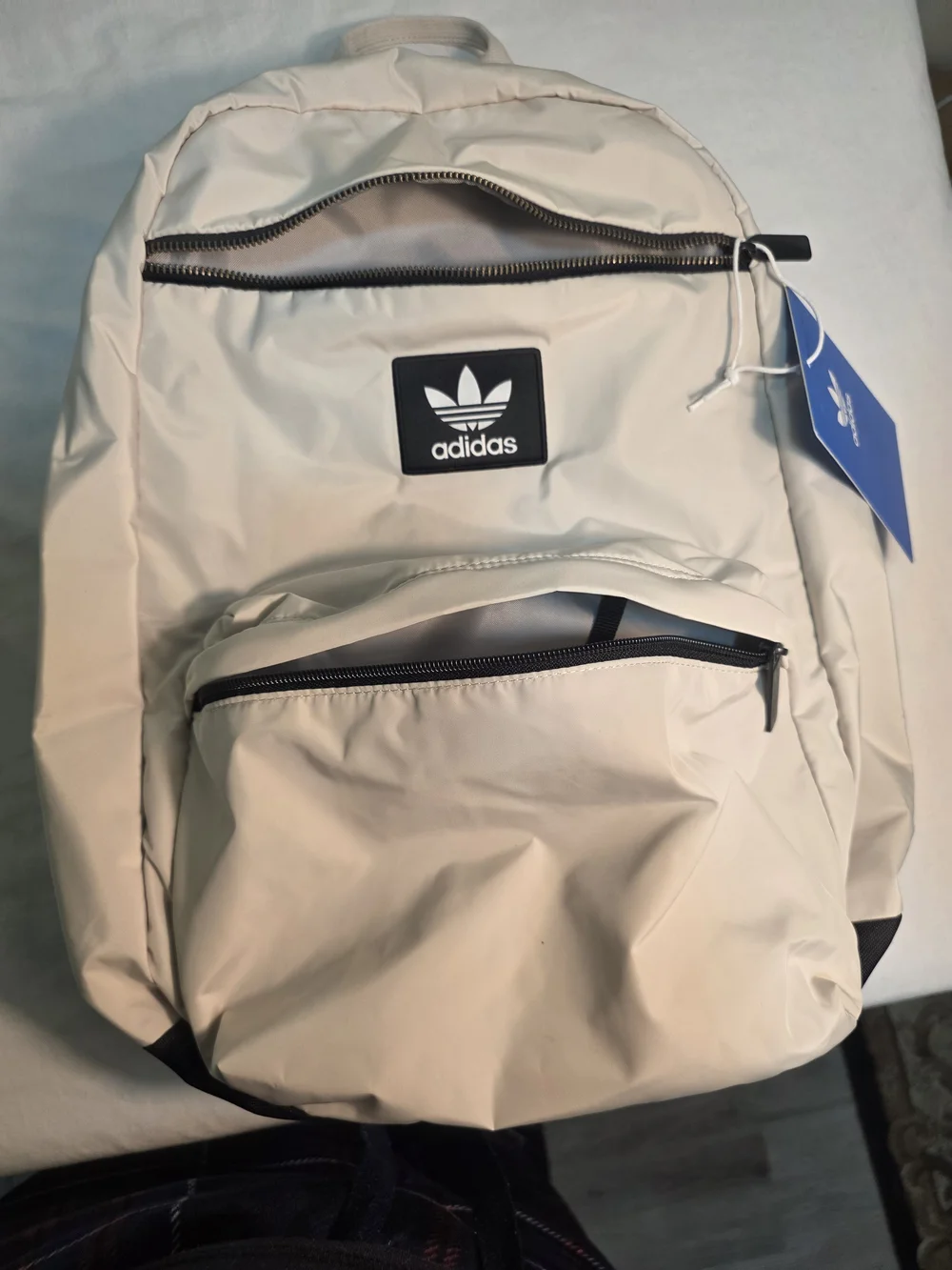 ​New With Tags Adidas Originals National Plus Backpack - Alumina Beige / Black